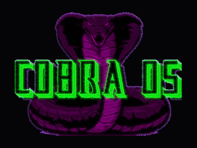 COBRA OS boot splash — cobra on black, vesamenu-safe